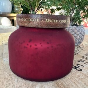 Anthropologie Large Spiced Cider 3 Wick Candle NWT